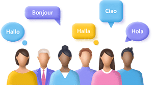 Native translators in over 100 languages